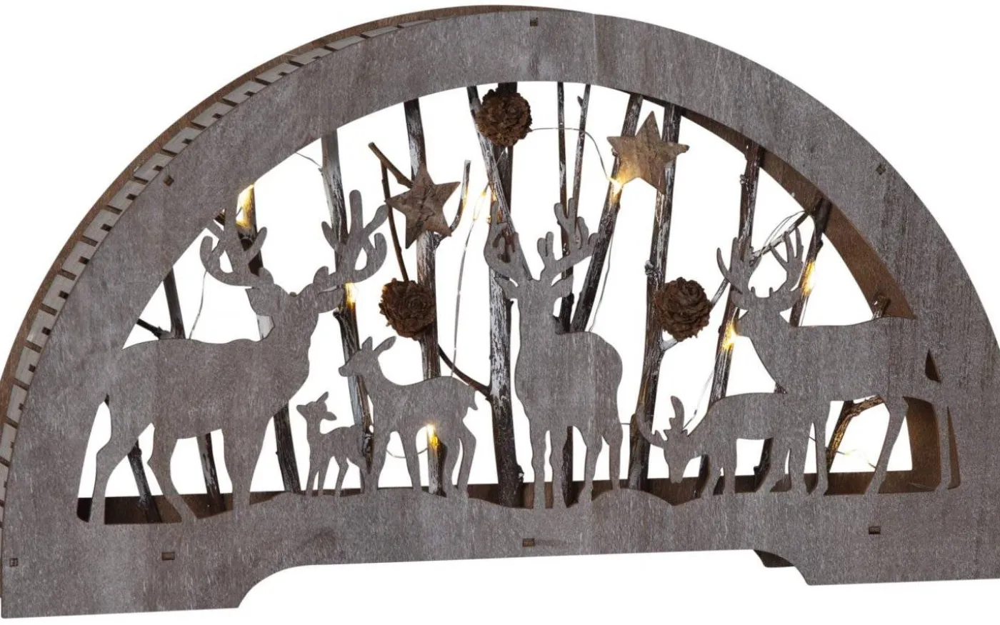 Batteridriven Bordsdekoration Fauna 25 cm Natur