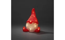 Batteri Julpynt Utomhus<Konstsmide Batteridriven Inomhusdekoration Sittandes Tomte 26cm IP20