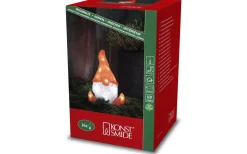 Batteri Julpynt Utomhus<Konstsmide Batteridriven Inomhusdekoration Sittandes Tomte 26cm IP20