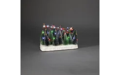 Konstsmide Batteridriven Inomhusdekoration Granskog med Tomte & Släde* Batteri Julpynt Inomhus