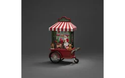 Konstsmide Batteridriven Juldekoration Vagn med Tomte* Vattenfyllda Lyktor