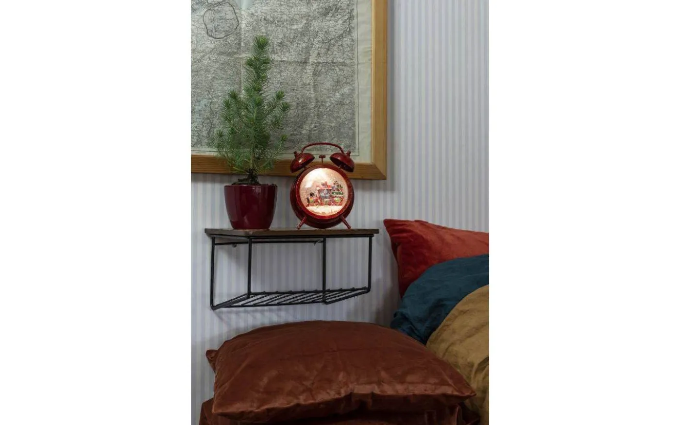 Batteridriven Juldekoration Väckarklocka med Snögubbe