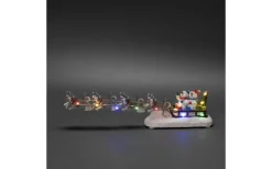 Batteridriven Juldekoration Snögubbar i Släde Multi