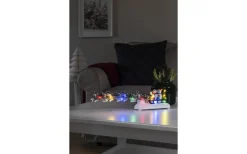 Batteridriven Juldekoration Snögubbar i Släde Multi