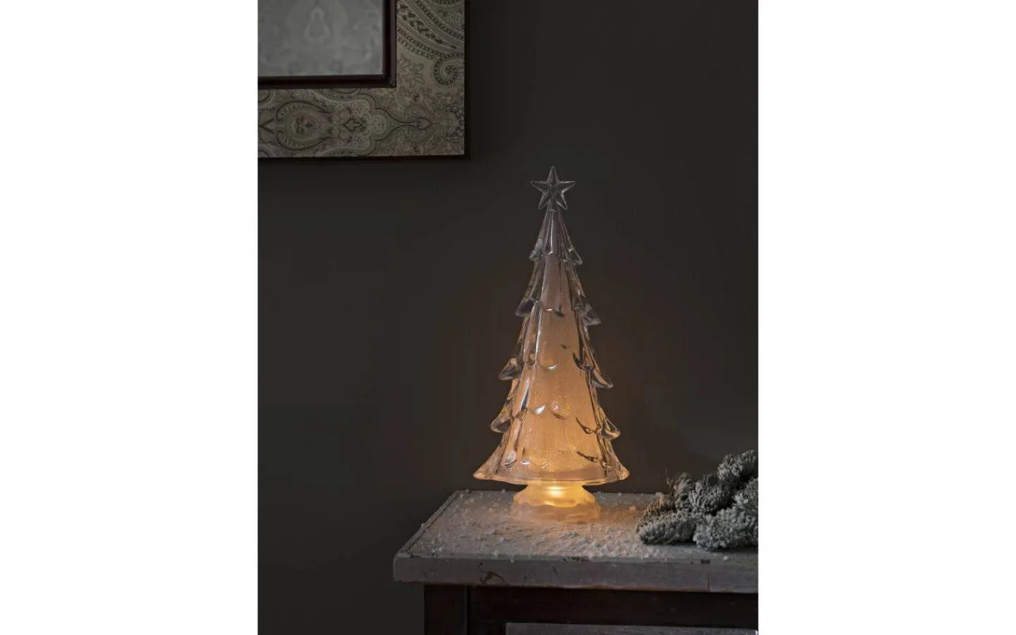 Konstsmide Batteridriven Julgran i Akryl 37cm Varmvit* Batteri Julpynt Inomhus