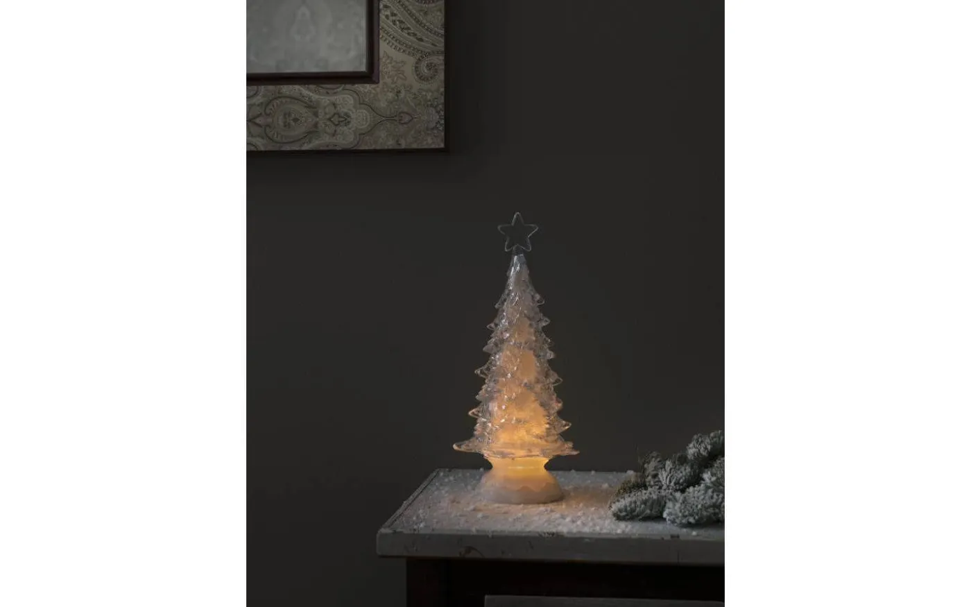 Batteridriven Julgran i Akryl 30cm Varmvit