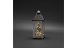 Batteri Julpynt Inomhus<Konstsmide Batteridriven Ljuslykta Kyrka 29cm Vit