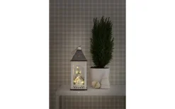 Batteri Julpynt Inomhus<Konstsmide Batteridriven Ljuslykta Kyrka 29cm Vit