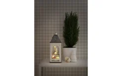 Batteri Julpynt Inomhus<Konstsmide Batteridriven Ljuslykta Stuga 29cm Vit