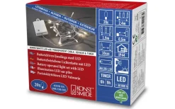 Batterislingor|Batterislingor Utomhus<Konstsmide Batteridriven Ljusslinga 1,9m med Skymningssensor Transparent IP44