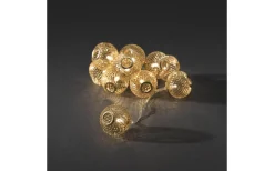 Konstsmide Batteridriven Ljusslinga 90cm Kulor Guld* Batteri Julpynt Inomhus