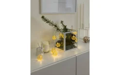 Konstsmide Batteridriven Ljusslinga 90cm Kulor Guld* Batteri Julpynt Inomhus