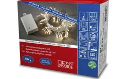 Konstsmide Batteridriven Ljusslinga 7,9m med Skymningssensor Transparent IP44* Batterislingor