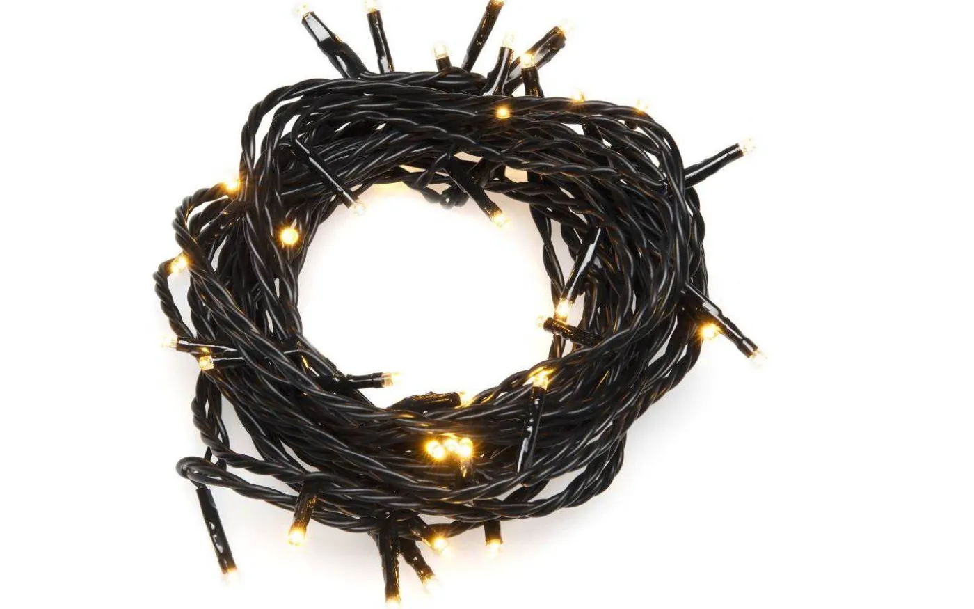 Batteridriven Ljusslinga 7,9m med Skymningssensor Amber IP44