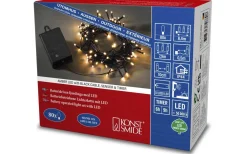 Batteridriven Ljusslinga 7,9m med Skymningssensor Amber IP44