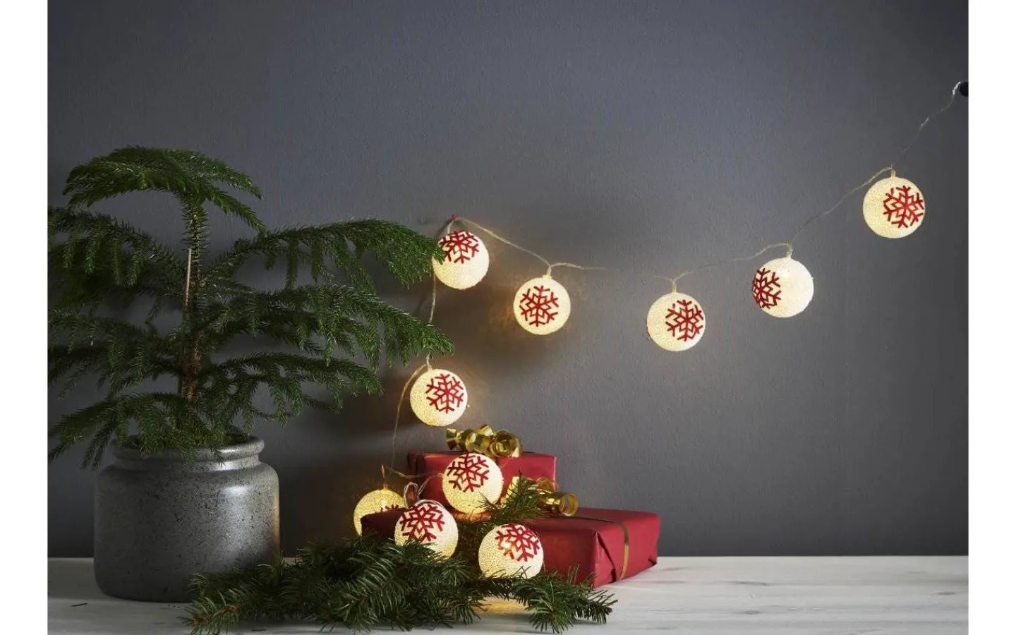 Star Trading Batteridriven Ljusslinga Ornament* Batteri Julpynt Inomhus