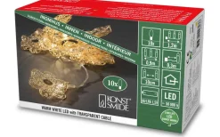 Konstsmide Batteridriven Ljusslinga 90cm Blommor Guld* Batteri Julpynt Inomhus