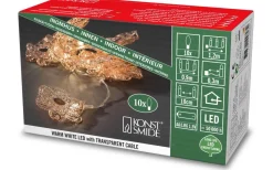 Batteridriven Ljusslinga 90cm Blommor Koppar