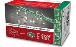 Batterislingor Inomhus<Konstsmide Batteridriven Ljusslinga 1,03m Star Varmvit Chaser