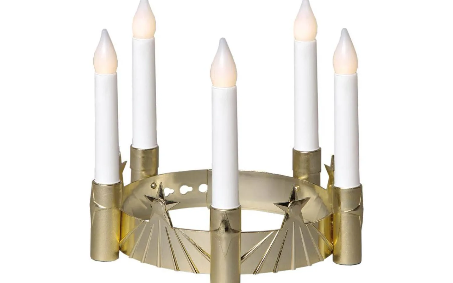 Star Trading Batteridriven Luciakrona LED Guld* Lucia