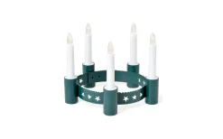 Lucia<Konstsmide Batteridriven Luciakrona Star Grön