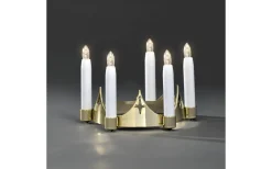 Batteridriven Luciakrona LED Guld