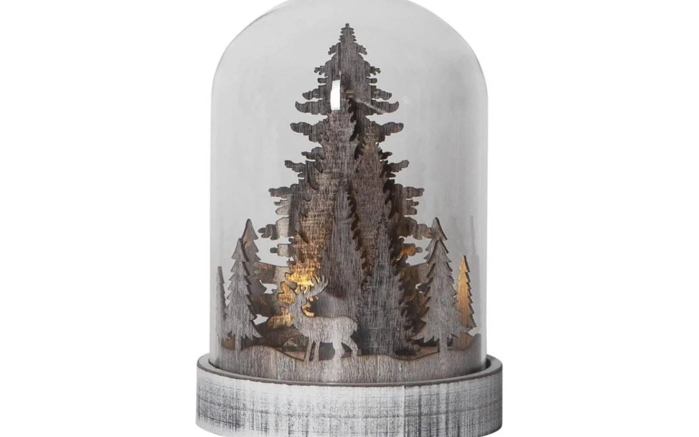 Batteri Julpynt Inomhus<Star Trading Batteridriven Lykta Kupol Älg 17cm Brun