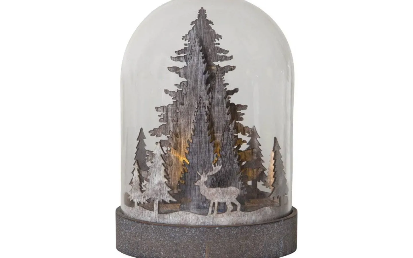 Batteri Julpynt Inomhus<Star Trading Batteridriven Lykta Kupol Älg 17cm Brun