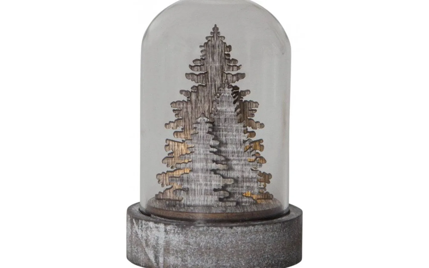 Star Trading Batteridriven Lykta Kupol Brun 3-Pack* Batteri Julpynt Inomhus