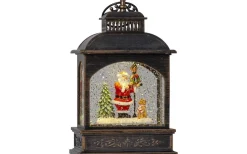 Batteridriven Lykta med Tomte Vinter