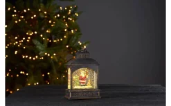 Batteridriven Lykta med Tomte Vinter
