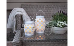 Ljuslyktor<Star Trading Batteridriven Lykta Timer 16cm Vit