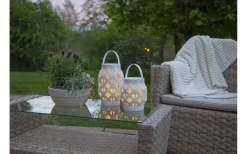 Ljuslyktor<Star Trading Batteridriven Lykta Timer 16cm Vit