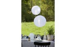 Batteridriven Lykta Timer 23cm Vit