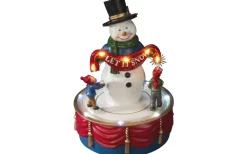 Batteridriven Mekanisk Juldekoration Snögubbe USB