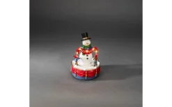 Batteridriven Mekanisk Juldekoration Snögubbe USB