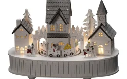 Julbyar Och Figurer<Konstsmide Batteridriven Siluett Stad med Kyrka