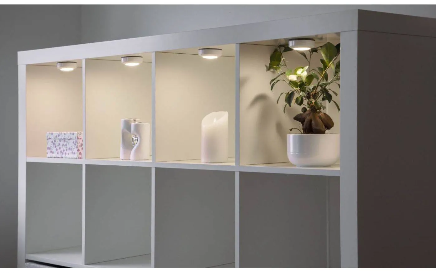 Batteridriven Spotlight Vit 3-Pack