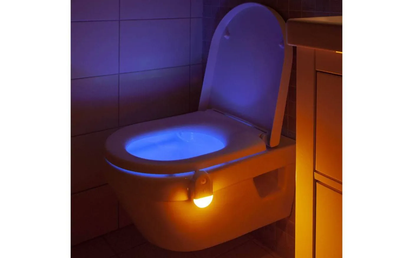 Batteridriven Toalettlampa med Rörelse- och Skymningssensor