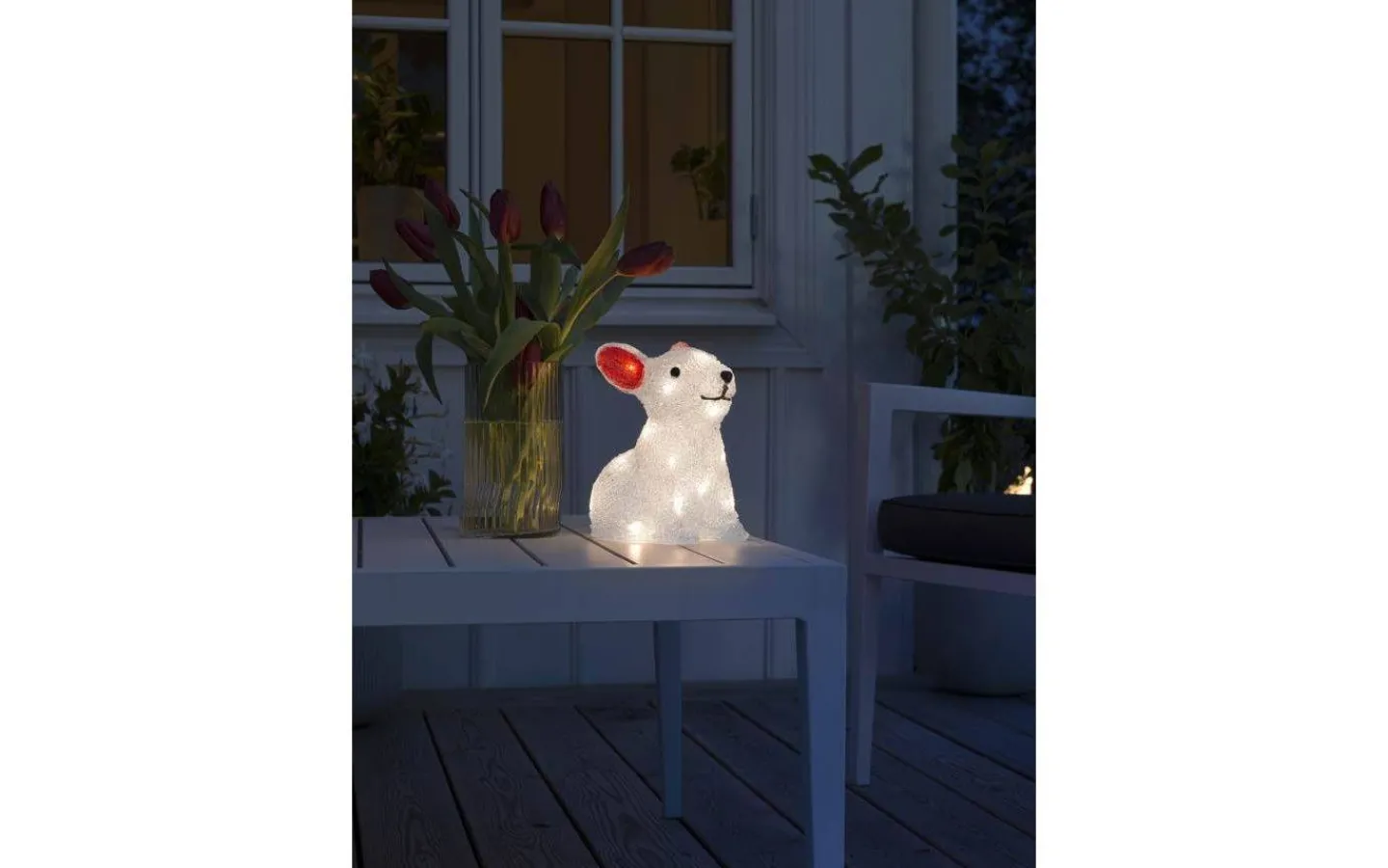Batteri Julpynt Utomhus<Konstsmide Batteridriven Utomhusdekoration Kanin 22cm IP44