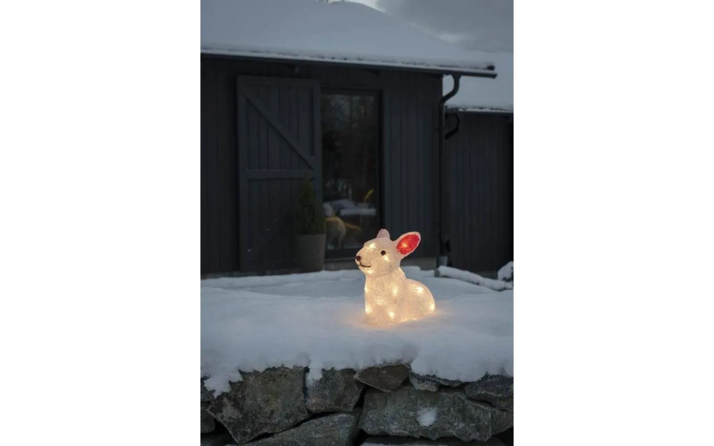Batteri Julpynt Utomhus<Konstsmide Batteridriven Utomhusdekoration Kanin 22cm IP44