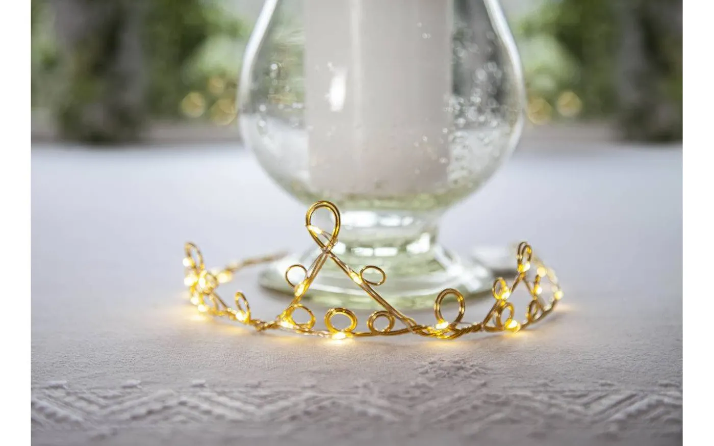 Batteridrivet Diadem Mässing