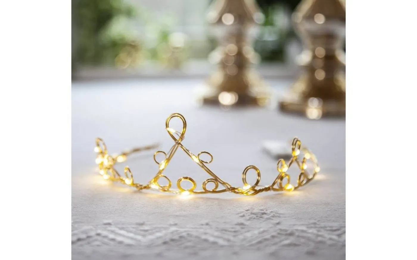 Batteridrivet Diadem Mässing