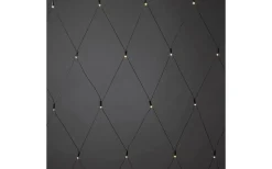 Konstsmide Batteridrivet Ljusnät 80x80cm med Skymningssensor Frost Varmvit IP44* Ljusnät|Batterislingor