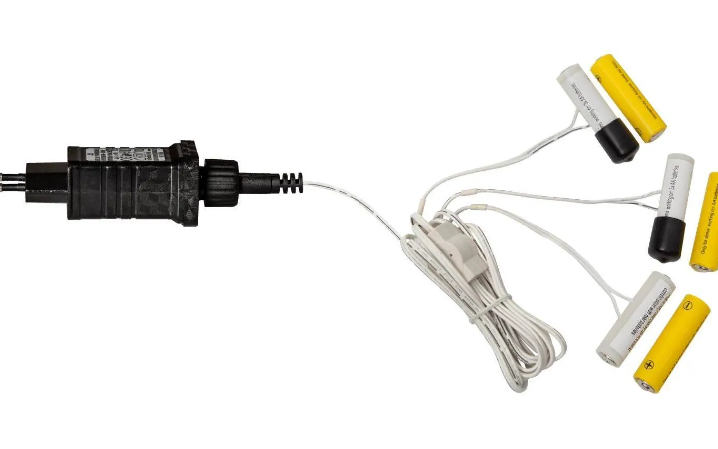 Batterier<Star Trading Batterieliminator För 2xAA med 3 Utgångar