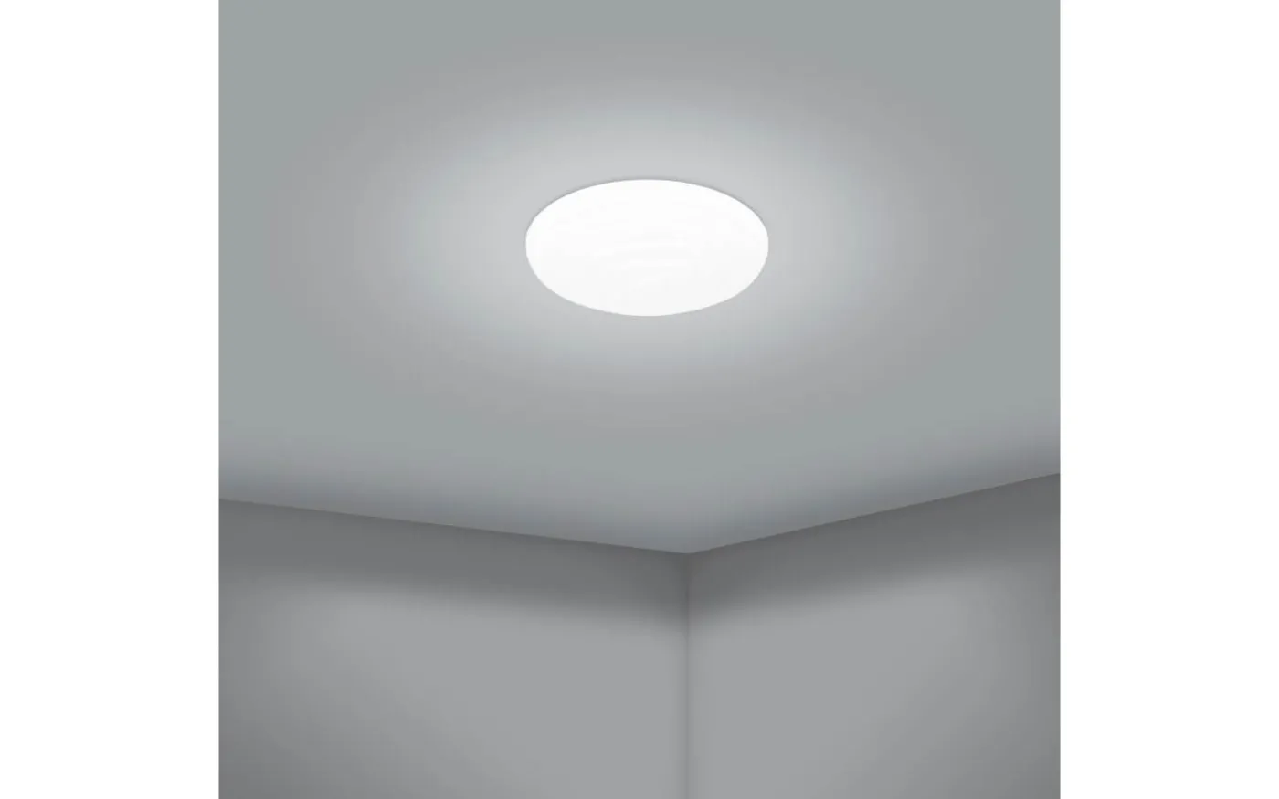 Battistona Plafond 38cm LED 3000-6500K 17,4,W med Fjärrkontroll Vit