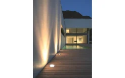 Markbelysning<Trio Lighting Belaja Markspotlight 16cm LED rund borstad stål IP65