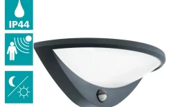 Vägglampor Utomhus<Eglo Belcreda Fasadlampa Rörelse LED 3000K 9,3W Antracit IP44