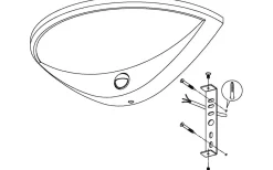 Vägglampor Utomhus<Eglo Belcreda Fasadlampa Rörelse LED 3000K 9,3W Antracit IP44