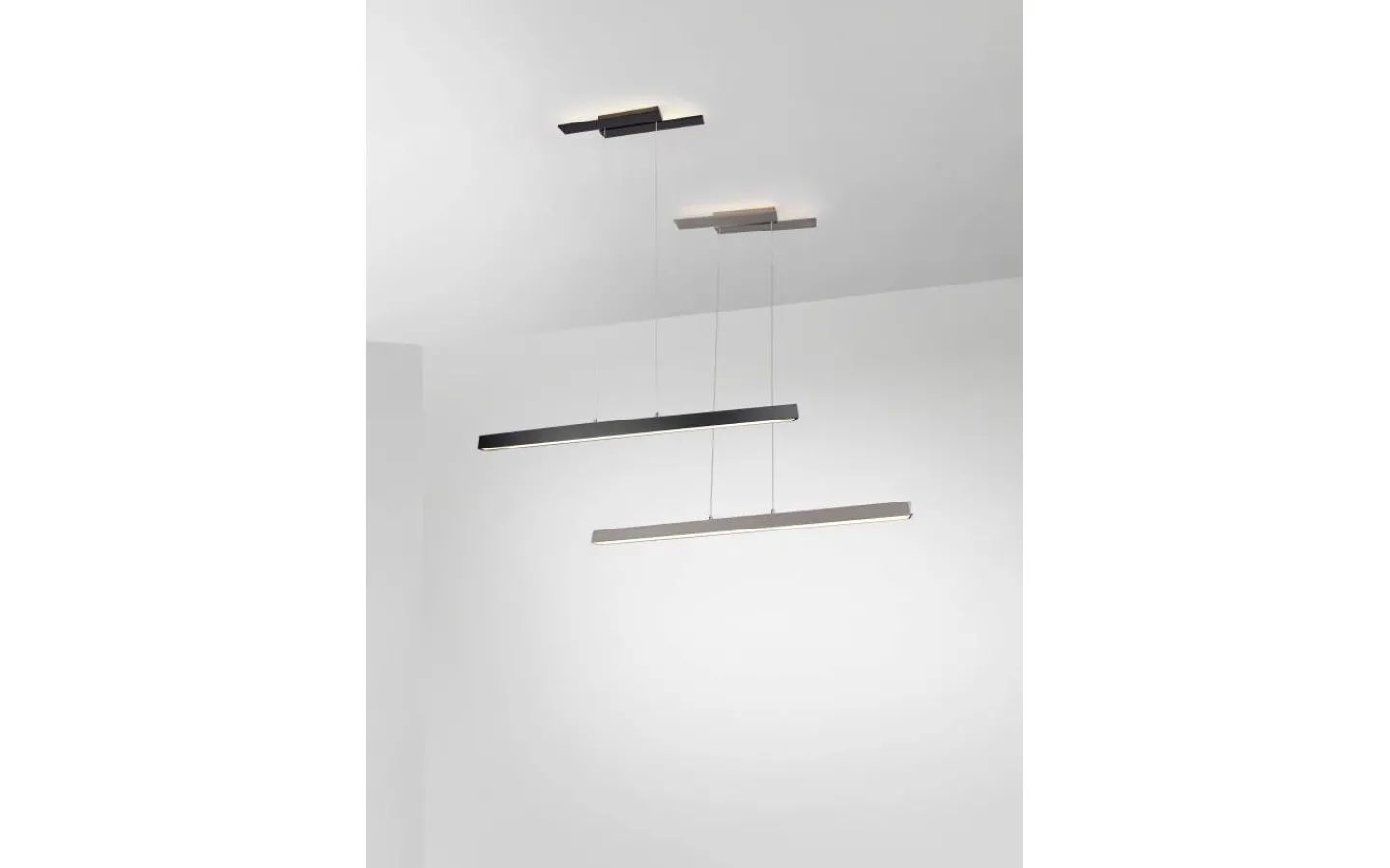 Trio Lighting Belfast Taklampa LED mattsvart* Avlånga Taklampor